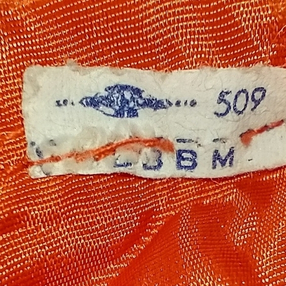 VINTAGE ORANGE LACE DRESS - Picture 4 of 6